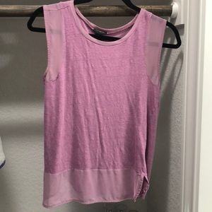 purple sleevless top from ann taylor
